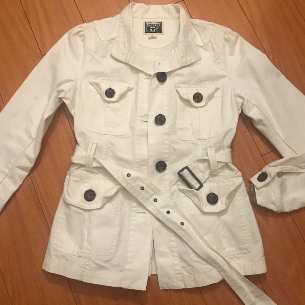 CONVERSE Button Front Denim Jacket